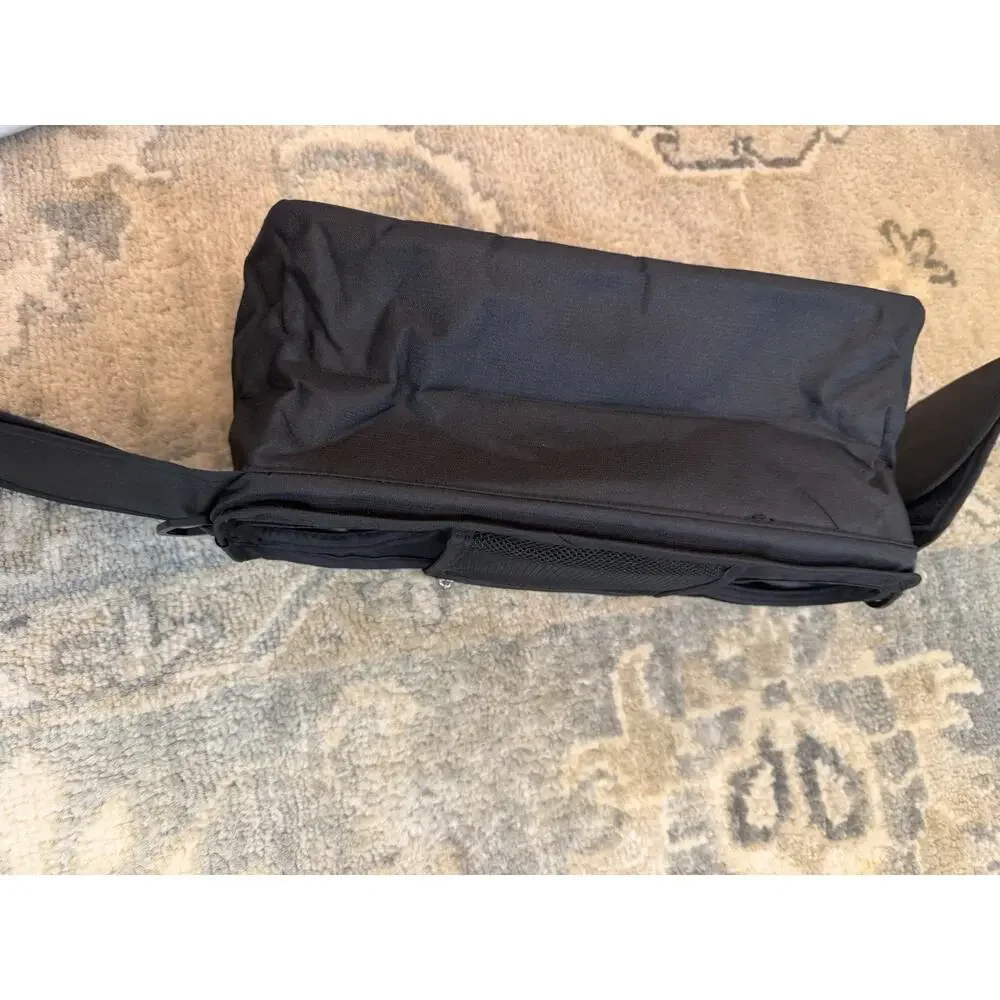 Momcozy Black Insulated Bottle Holder Stroller Organizer Detachable Bag NEW